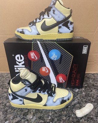 Nike Dunk Hi 1985  Lemon Drop/Saturn Gold Acid Wash  8.5