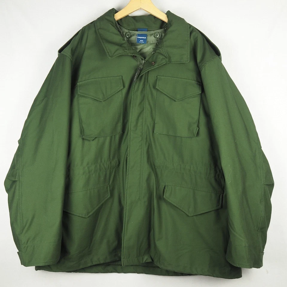 NUEVO Abrigo de Campo Propper M65 Con Forro Oliva Para Hombres 3XL Chaqueta Militar Capucha Reg Foto 2 de 4