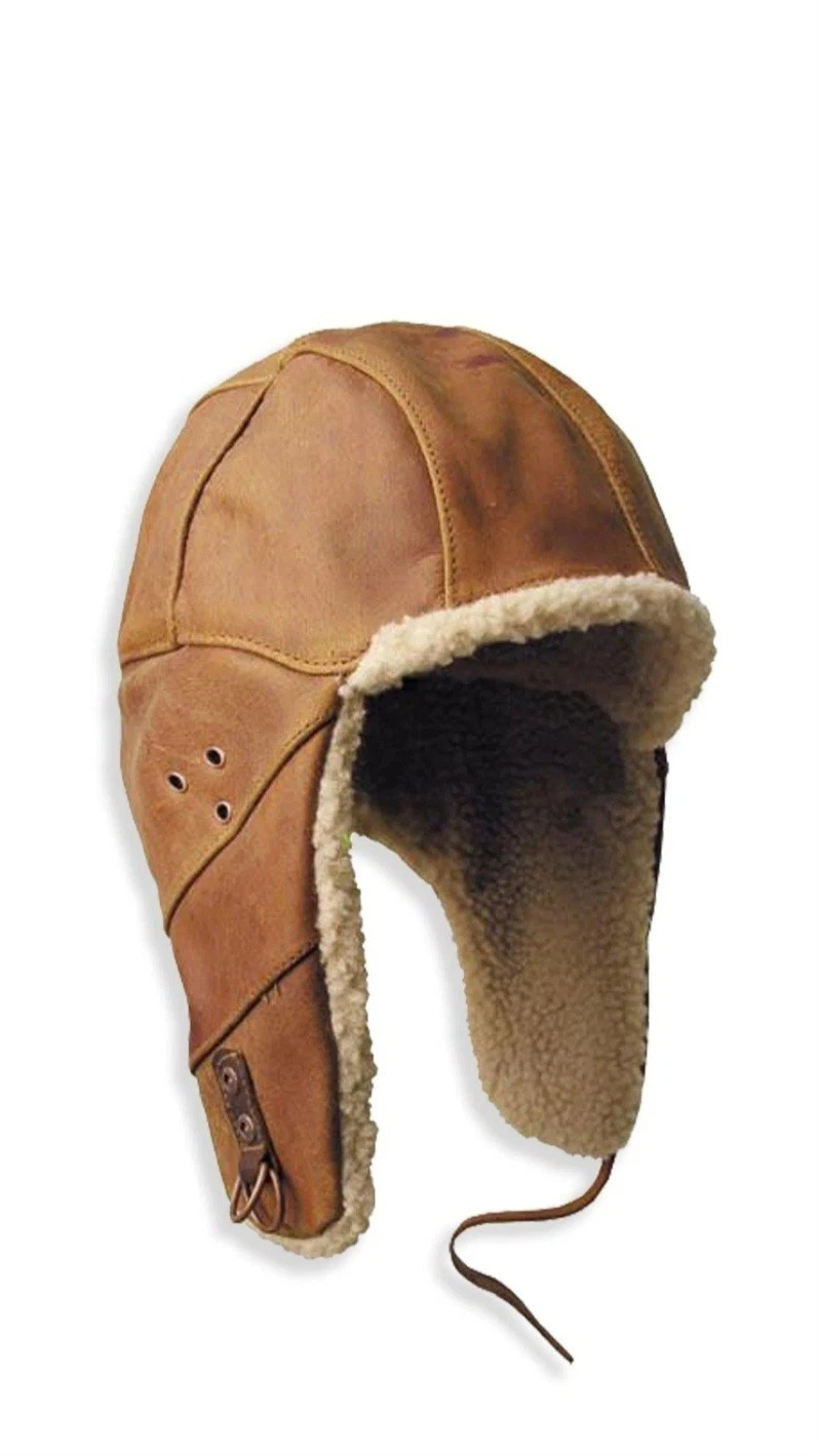Kakadu Traders Australia Flying Doctor Leather Aviator Hat Style 9H26 XL
