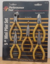 NOS Wilmar Performance Tool 5 PC Mini Plier S...