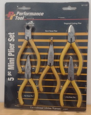 NOS Wilmar Performance Tool 5 PC Mini Plier Set W1132 In Original Packaging