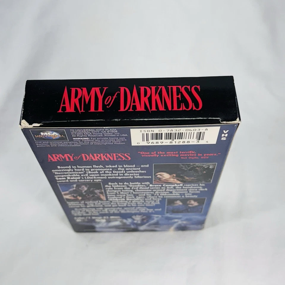 Army of Darkness (VHS, 1993) Foto 3 de 4
