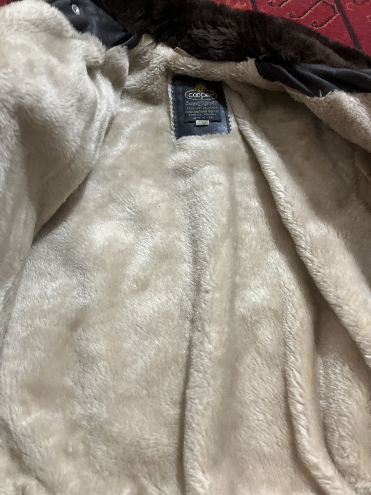 Vintage 70s Leather Pilot Jacket Patchwork Made I… - image 8