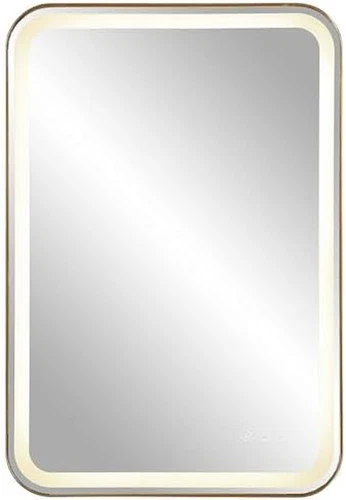 Elegant Brushed Brass Vanity Mirror - 32.25" Tall x 22.25" Wide - Picture 2 of 4