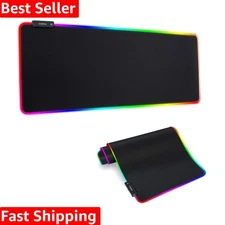 Extended LED Mouse Pad 31.5" x 11.8" - Anti-Slip, Waterproof, 14 Lighting Modes