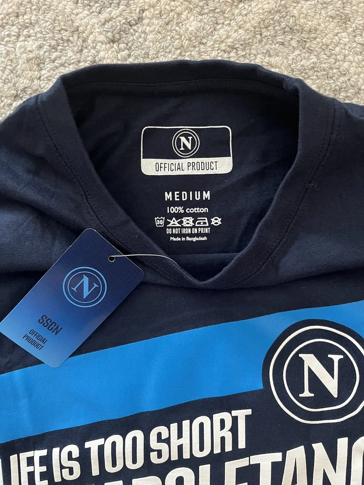 Paquete de camisetas oficiales de aficionados SSC Napoli Foto 3 de 4