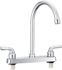 ABS Kitchen Faucet 8" Main Body,Non-Metallic RV Kitchen Faucet 360  Rotatable Hi