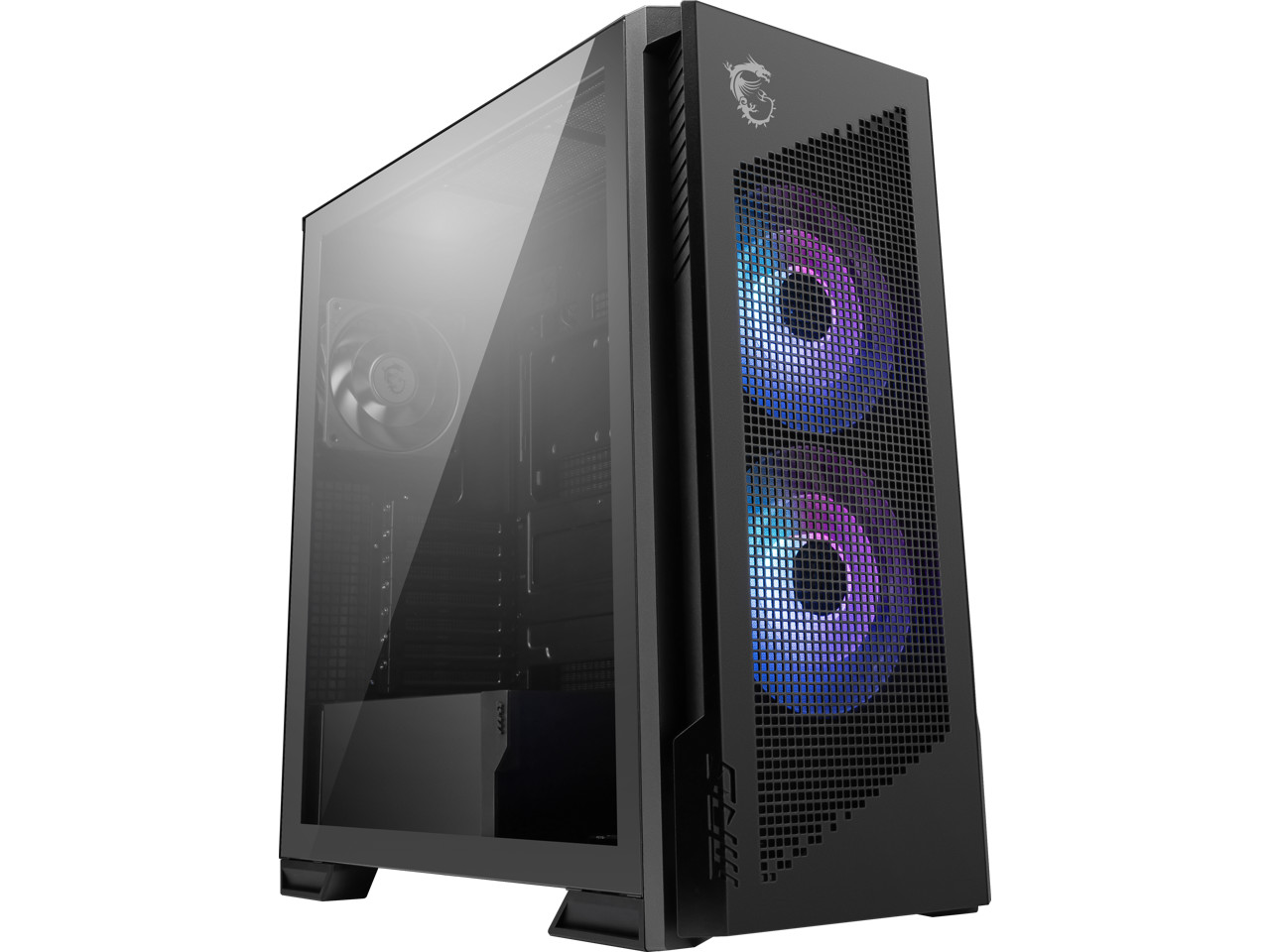 MSI MPG Velox 300R Airflow PZ - Корпус для игрового ПК средней высоты - Боковая сторона из закаленного стекла 46090₽