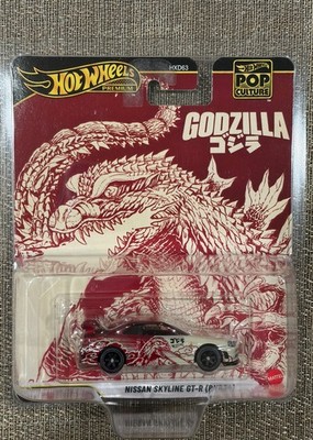2025 Hot Wheels Pop Culture Godzilla Nissan Skyline GT-R (BNR34