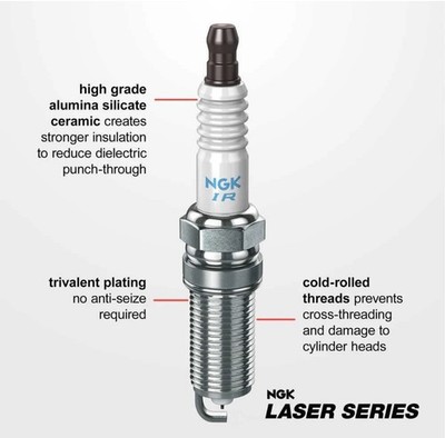 Box of 4 NGK Laser Platinum Premium Iridium Spark Plugs LTR6DP13 90374