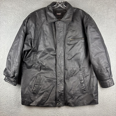 Wilsons The Leather Experts Jacket Men s Size XL Black 3M Thinsulate (Defects)