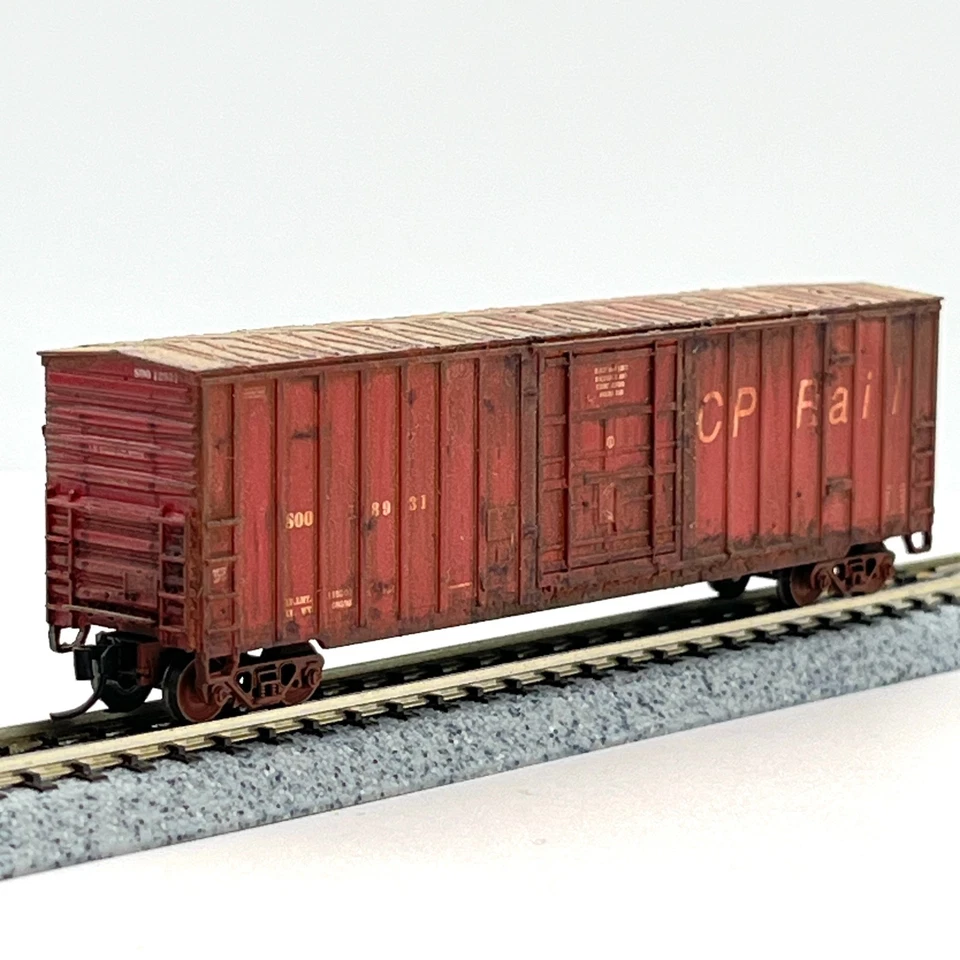 Fox Valley N Scale 8172-2 Canadian Pacific Soo 7 Post Boxcar Custom Weathered - Image 4 of 4