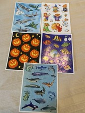 Hallmark Vintage Stickers Loose Sheets 5 80  s