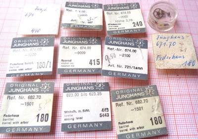 Junghans Ersatzteile Mix aus Uhrmacherwerkstatt neuwertig und gebraucht