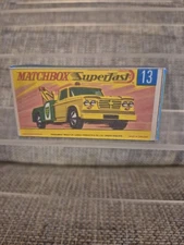 matchbox superfast lesney NO13 DODGE WRECK TRUCK repro box