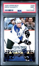2008 UD #220 DREW DOUGHTY ROOKIE RC PSA 9