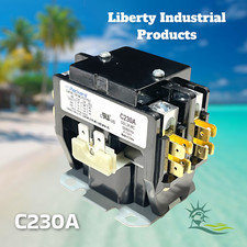 Packard C230A Contactor 2 Pole 30 Amps 24 Coil Voltage New By Liberty Industrial