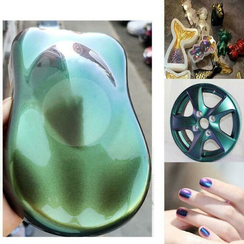 Chameleon Pigment Powder Pearl Powder Auto Car Crafts Paint Pigment Shimmer 10g - Picture 5 of 19