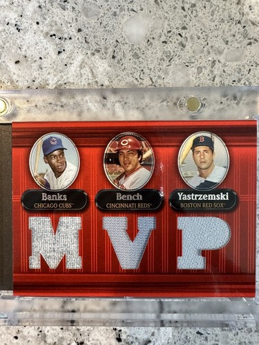 2007 topps triple threads booklet /36. Maris, Musial,Clemente, Banks, Bench, Yaz - Picture 3 of 5