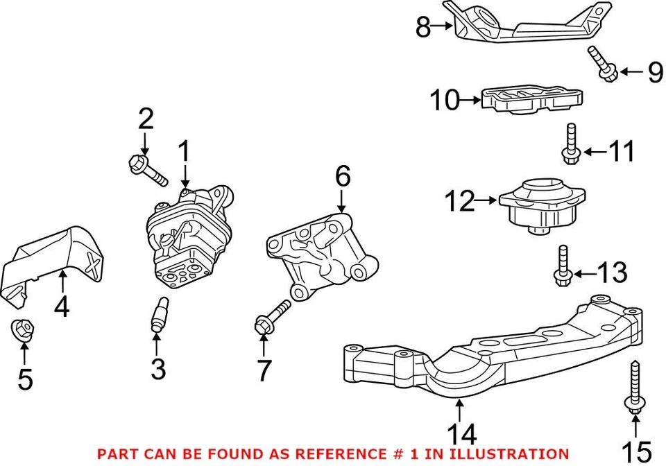 Soporte de motor izquierdo Mopar Driver genuino OEM para cargador 300 Challenger 68277081AA Foto 2 de 3