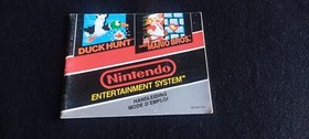 Nintendo nes jeu Super Mario Bros Duck Hunt + notice