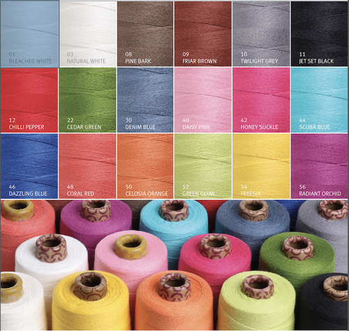 Ashford Un-Mercerized YOGA 8/2 Cotton Yarn - 200g Cone - Picture 2 of 22