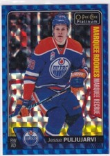 2016-17 Jesse Puljujarvi O-Pee-Chee Platinum Marquee Rookie Royal Blue 36/99