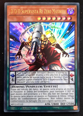 D/D/D SUPERVISTA RE ZERO MAXWELL Ultra Rare auf Italienisch MP22-IT112 YUGIOH