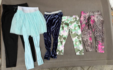LOT OF 5 GIRLS Pants/Capris JUSTICE 365 KIDS GARANIMALS CHAMPION BAILEY LANE 6