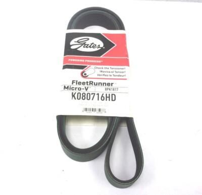 K080716HD NEW GATES SERPENTINE HEAVY DUTY MICRO-V BELT 8PK1817 72