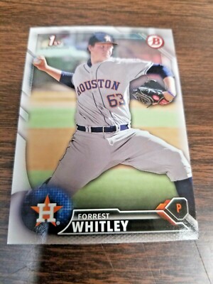 FORREST WHITLEY 2016 BOWMAN DRAFT CARD BD-55 HOUSTON ASTROS (FIRST ROOKIE BASE)