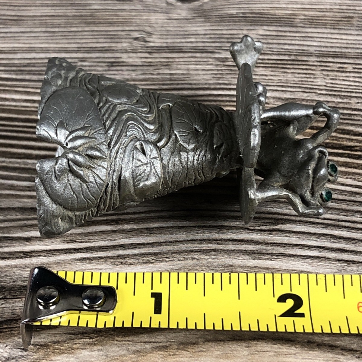 Vintage Comstock Pewter Frog Toad Lily Pad Bell Figurine | eBay Vintage Comstock Pewter Frog Toad Lily Pad Bell Figurine | eBay
