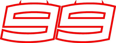JORGE LORENZO 99 NEW Devil & Devil Outline 2018/19 Test - STICKER