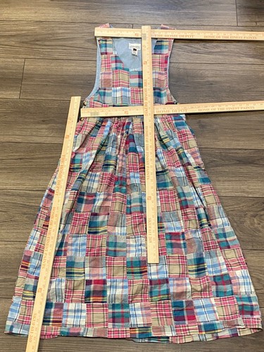 Vintage Susan Bristol Jumper Dress Size 4 Patchwork Plaid Vintage Midi USA - Picture 5 of 7