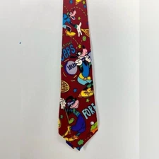 balancine presents the tie works goofy disney tie 100% silk golf theme