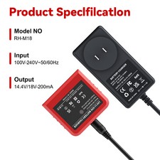 18V Rapid Battery Charger For Milwaukee For M18 Lithium 48-11-1828 Charger