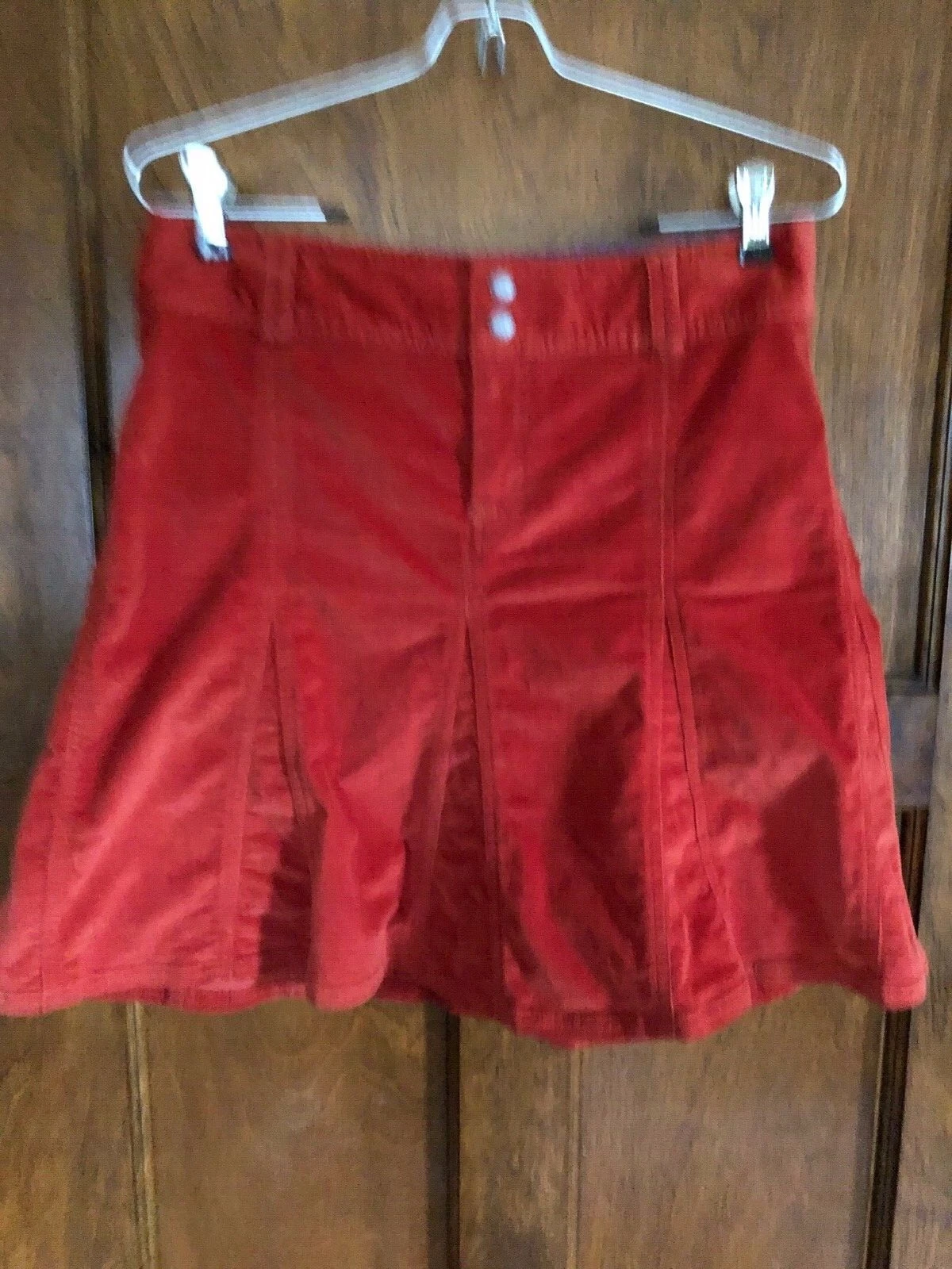 Athleta 4 Lightweight Corduroy Orange Women's Skirt