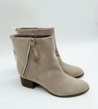 Old Navy Faux Suede Leather Water & Stain Repellant Brown Boots Size 6 NEW