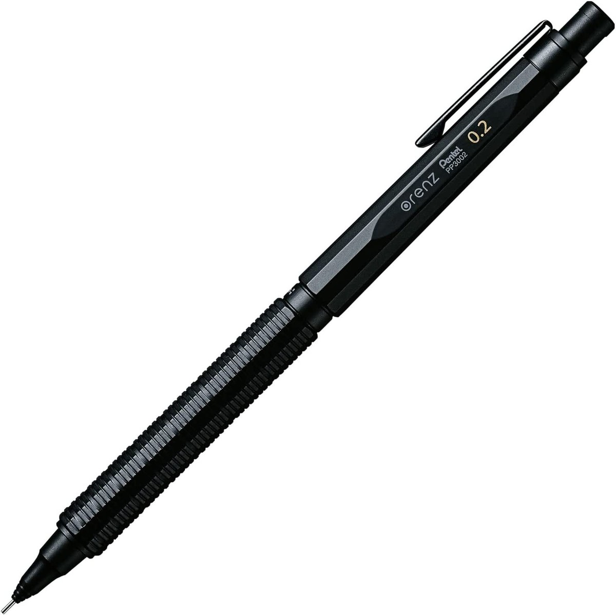 Pentel ORENZ NERO Mechanical Pencil 0.2 mm Black PP3002-A From 