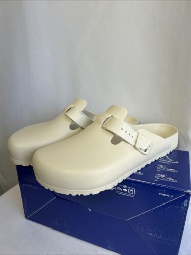 New Birkenstock Boston Essentials EVA Clogs Eggshell Size 46 EU (Men's 13 US)