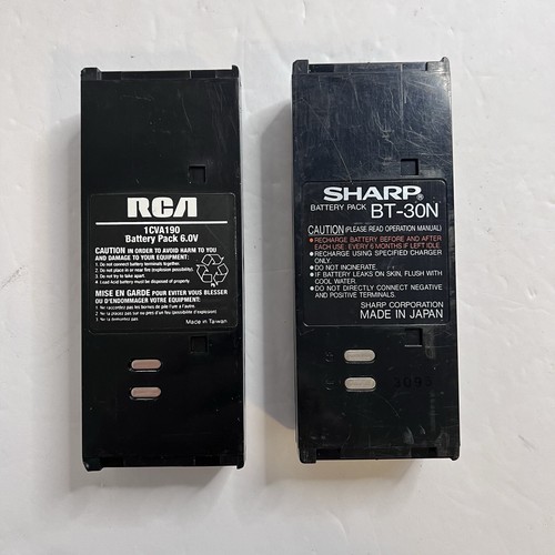 Sharp Slim Cam Camcorder Model VL-L5OU 1992 VHS Vintage Extra Battery Untested - Picture 6 of 9