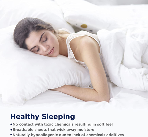 Twin XL Sheet Sets – 450 Thread Count 100% Cotton Sheets, Cooling Sateen Weave, - Picture 7 of 9