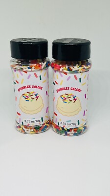 2x Sprinkles Galore Rainbow Sprinkles, 2.75 oz/ 78g