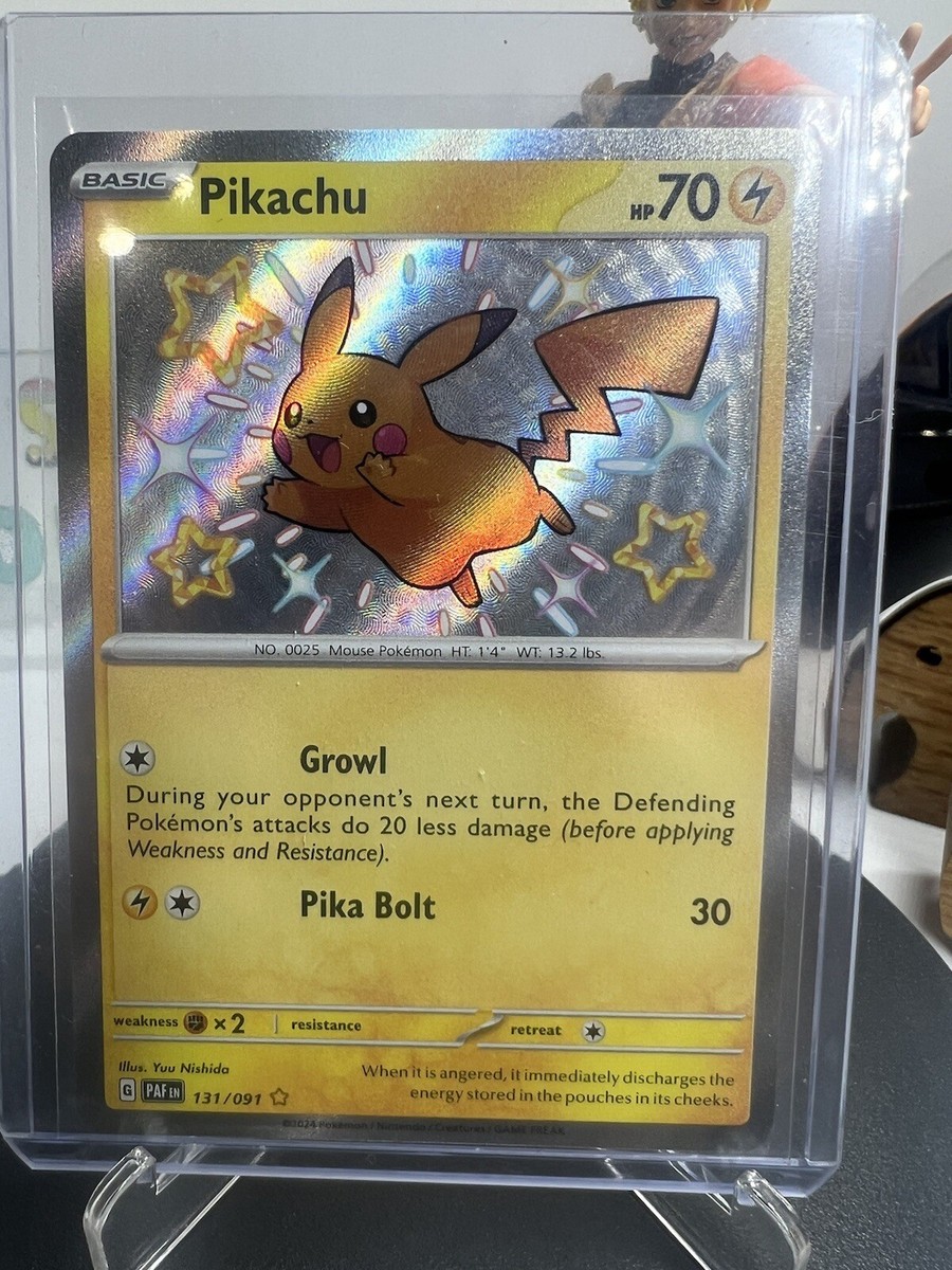 Pikachu Shiny 131/091 Paldean Fates Ultra Rare Baby Shiny English Pokemon TCG | eBay Pikachu Shiny 131/091 Paldean Fates Ultra Rare Baby Shiny English Pokemon TCG | eBay