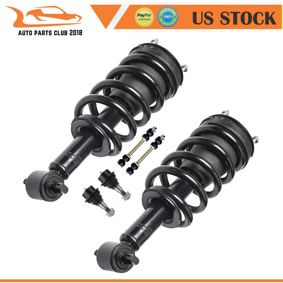 Front Struts Suspension Kit For 2007-2014 Chevy Suburban 1500 Tahoe Avalanche Foto 4 de 4