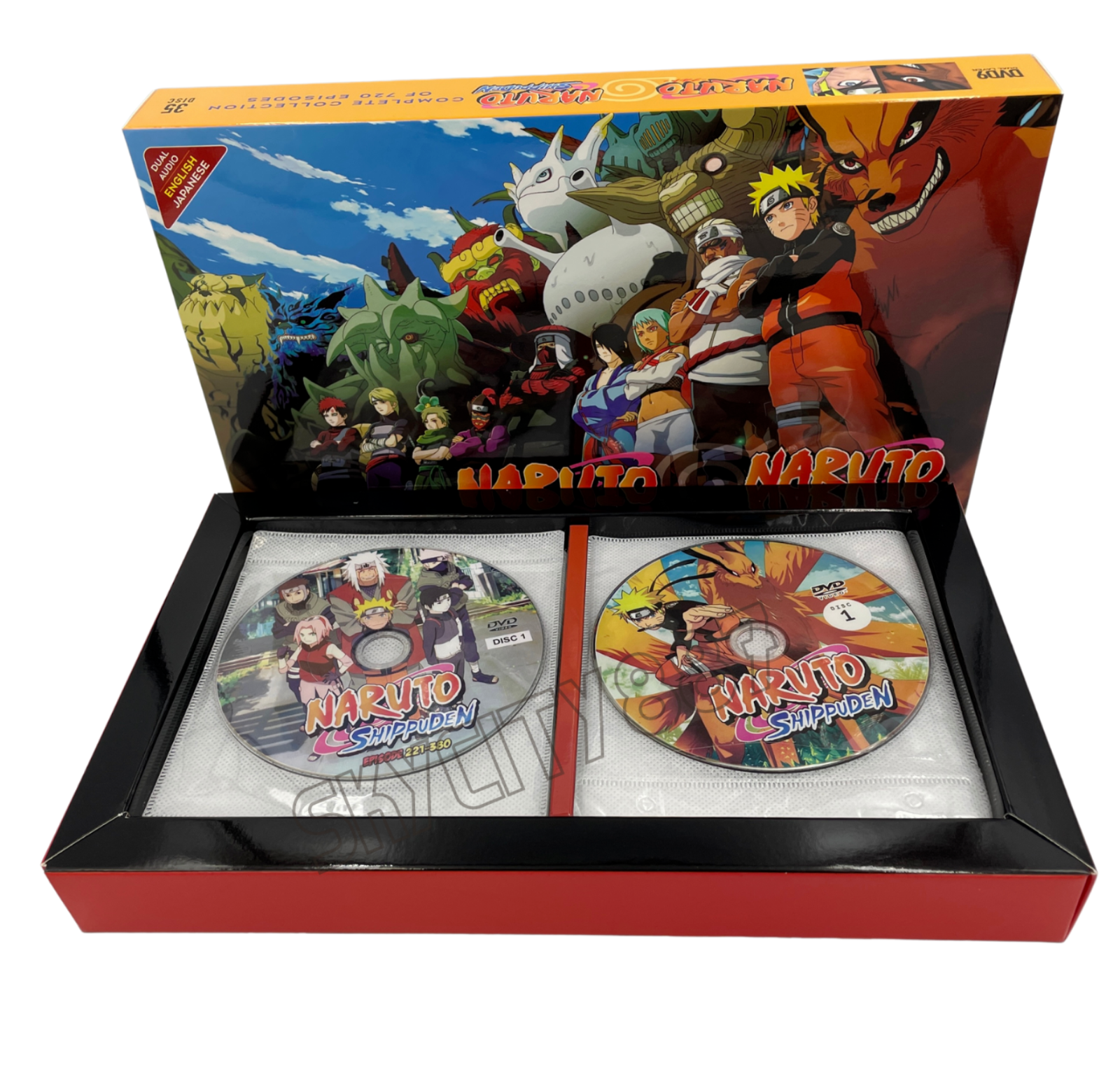 Naruto Shippuden Series Anime DVD Collection Dual Audio Dubbed Box