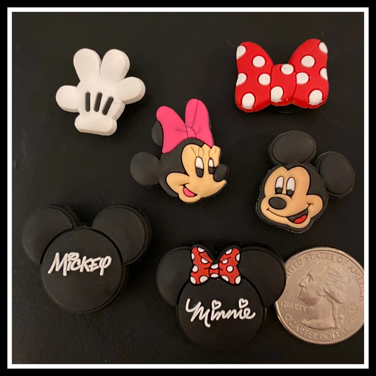 GENERIC, Other, Baby Mickey Minnie Mouse Crocs Charms 3 Pieces