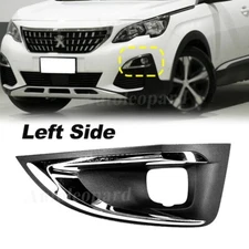 Left Fog Light Cover Frame Bracket w/Chrome Trim For Peugeot 3008 P84 2016-2019