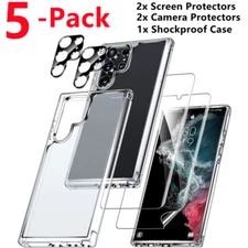 Hydrogel Screen Protector Camera Protector Shockproof Case for Samsung S24 Ultra