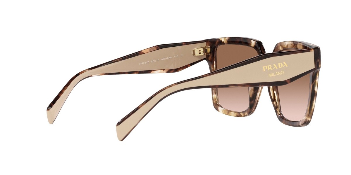 サングラス PRADA FW25 Prada - 24ZS SOLE - 07R0A6 (24ZS SOLE 07R0A6) Prada PR 24ZS 07R0A6 56 Caramel Tortoise/Powder Sunglasses